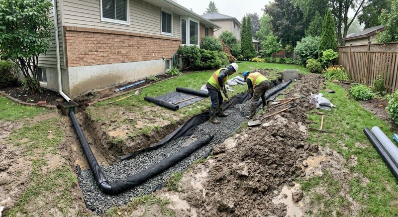 Landscape Drainage Installation