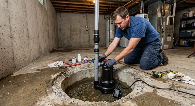 Sump Pump Installation in Des Moines, IA